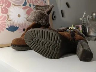 Botines ante marrones talla 37