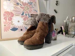 Botines ante marrones talla 37