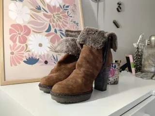 Botines ante marrones talla 37