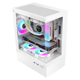 Caja Torre Mini Micro ATX Cristal vidrio