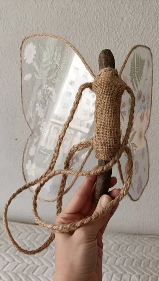 Disfraz Mariposa Artesanal Flores Secas