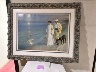 Cuadro Playa Skagen Clásico Enmarcado