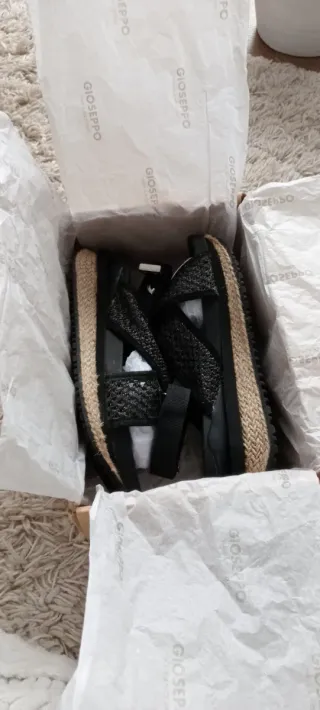 Sandalias GIOSEPPO mujer negras talla 39