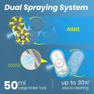 AlfaBot X8 Robot Lavavetri Elettrico per Finestre