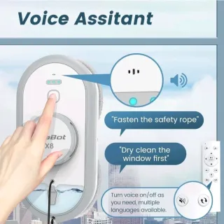 AlfaBot X8 Robot Lavavetri Elettrico per Finestre