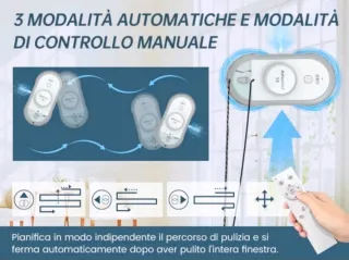 AlfaBot X8 Robot Lavavetri Elettrico per Finestre