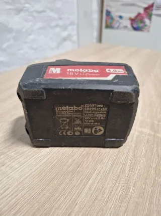 Batería Metabo 18V 4.0 Ah Li-Power