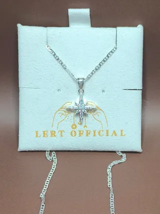 Collar Plata 925 Estrella 8 Puntas