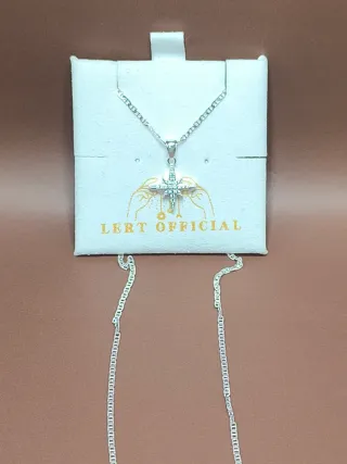 Collar Plata 925 Estrella 8 Puntas