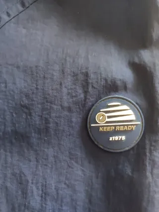 Chaqueta niño entretiempo bicolor azul