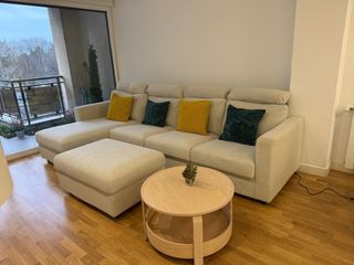 Sofá VIMLE IKEA 4 plazas chaise longue + puff