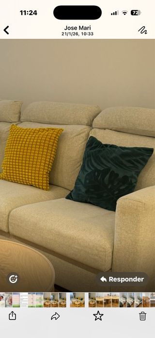 Sofá VIMLE IKEA 4 plazas chaise longue + puff