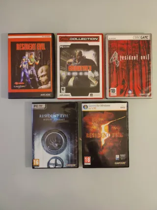 Lote 5 Juegos PC Resident Evil