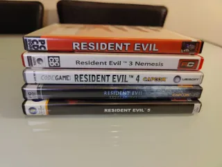 Lote 5 Juegos PC Resident Evil