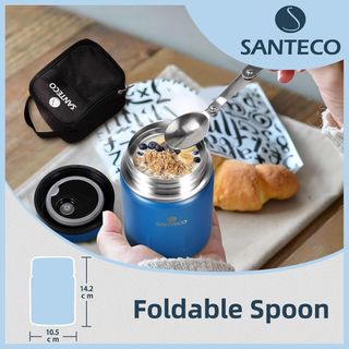 Termo Comida Caliente Santeco 500ml + Bolsa