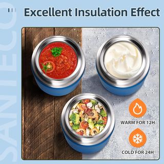 Termo Comida Caliente Santeco 500ml + Bolsa