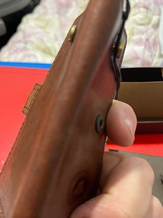 Portachiavi The Bridge in pelle marrone