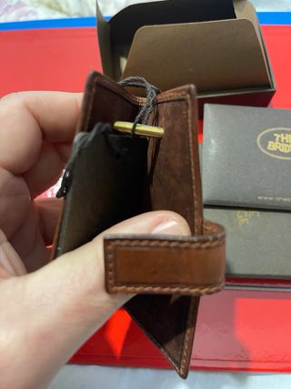 Portachiavi The Bridge in pelle marrone