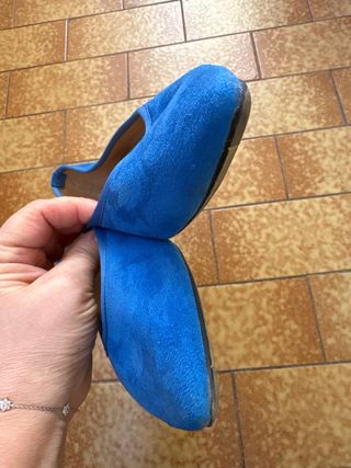 Scarpe scamosciate blu donna taglia 39