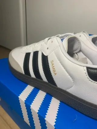 Adidas Samba Talla 38.5 Blancas/Negras