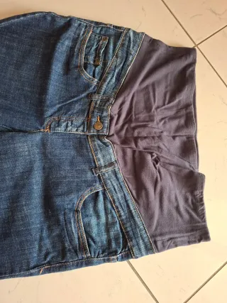 Jeans premaman blu