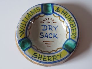 Cenicero Cerámica Vintage Dry Sack Triana Sevilla