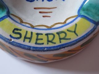 Cenicero Cerámica Vintage Dry Sack Triana Sevilla