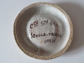 Cenicero Cerámica Vintage Dry Sack Triana Sevilla