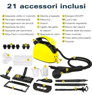 Pulitore a Vapore Multiuso 1500W