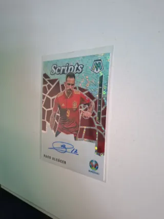 Cartas de Futbol Paco Alcácer Panini Mosaic Script