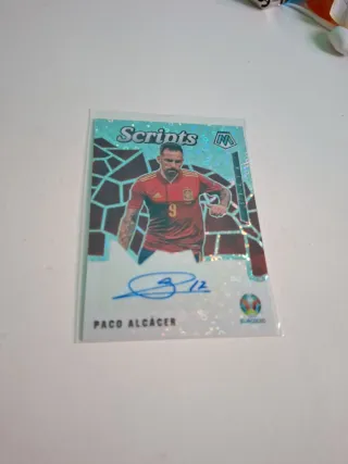 Cartas de Futbol Paco Alcácer Panini Mosaic Script
