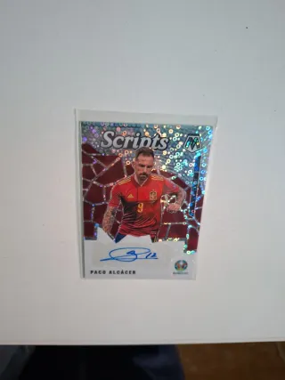 Cartas de Futbol Paco Alcácer Panini Mosaic Script