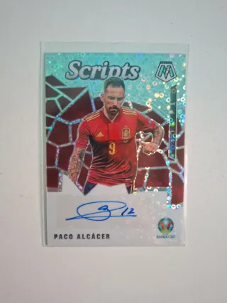 Cartas de Futbol Paco Alcácer Panini Mosaic Script