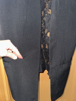 Chaleco Atmosphere encaje negro talla 34