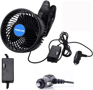 Ventilador Coche 12V 6 con Pinza