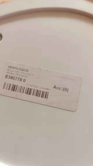 Ventilador Vintage Megatronics Beige/Verde