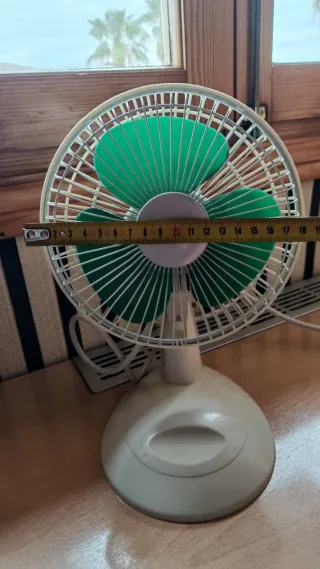 Ventilador Vintage Megatronics Beige/Verde