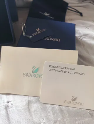 Pendientes Swarovski dorados y rosas