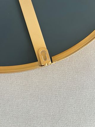 Espejo redondo 47 cm borde dorado nuevo