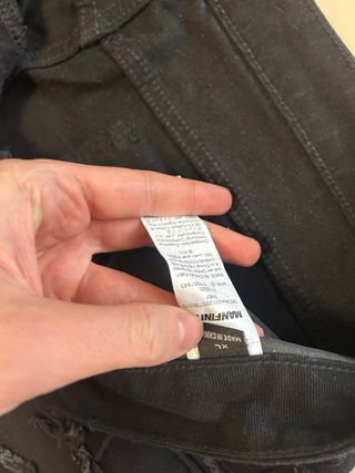 Jeans baggy neri strappati