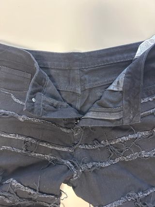 Jeans baggy neri strappati