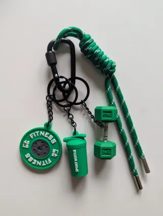 Llavero Fitness - Crossfit -Gimnasio. Pesas shaker