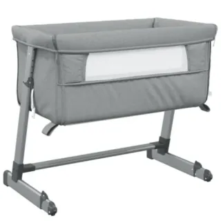 Cuna de bebé colecho gris