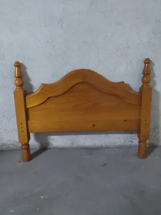 Pie de cama madera 90cm