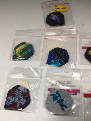 Lote 21 plumas holograma dardos