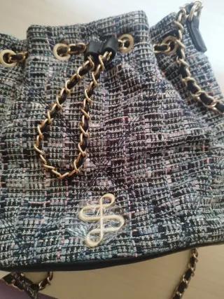 Bolso Salsa Jeans tweed con monedero