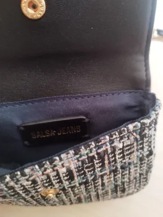 Bolso Salsa Jeans tweed con monedero