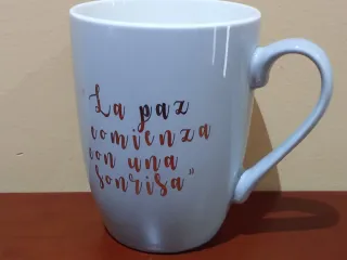 Conjunto 4 Tazas Cerámica Frases Motivadoras
