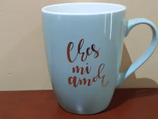 Conjunto 4 Tazas Cerámica Frases Motivadoras