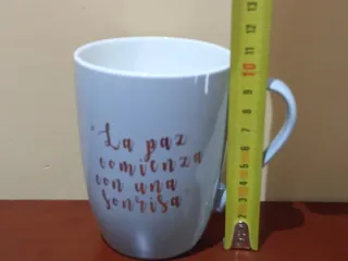 Conjunto 4 Tazas Cerámica Frases Motivadoras
